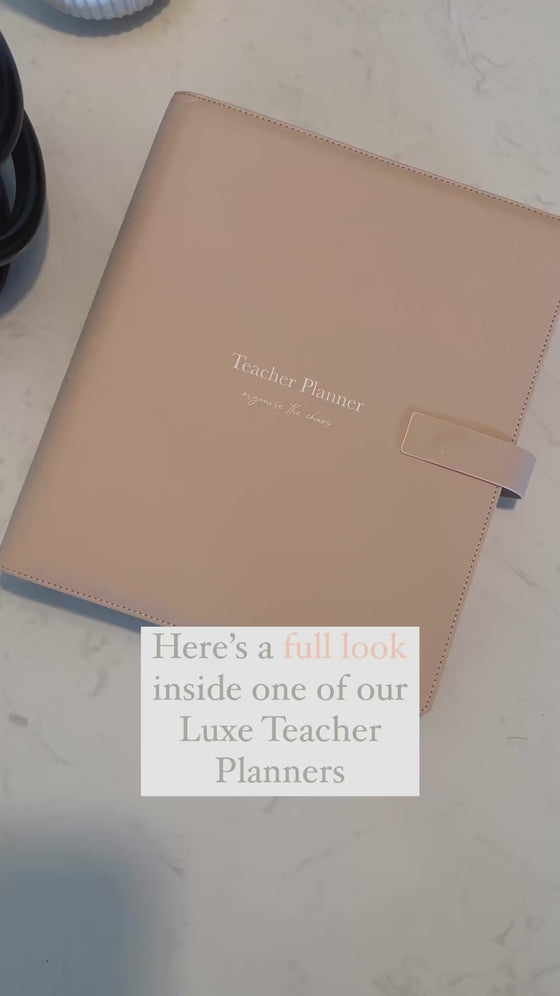 Luxe Teacher Planner - Black | 2024